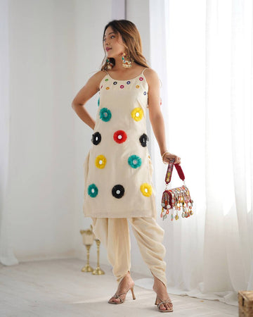 Trendy well-fitted top and coordinated bottom