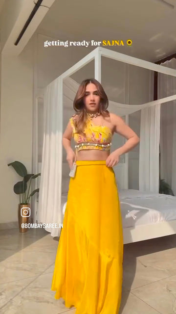 haldi special Exclusive western outfit (yellow)