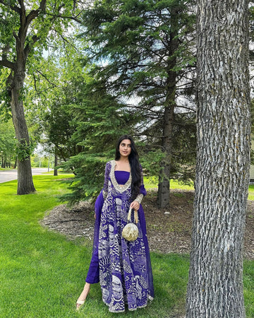 purple Grace Salwar Suitu