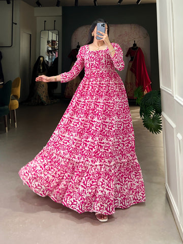 Blooming Dreams Tiered Celebration Gown