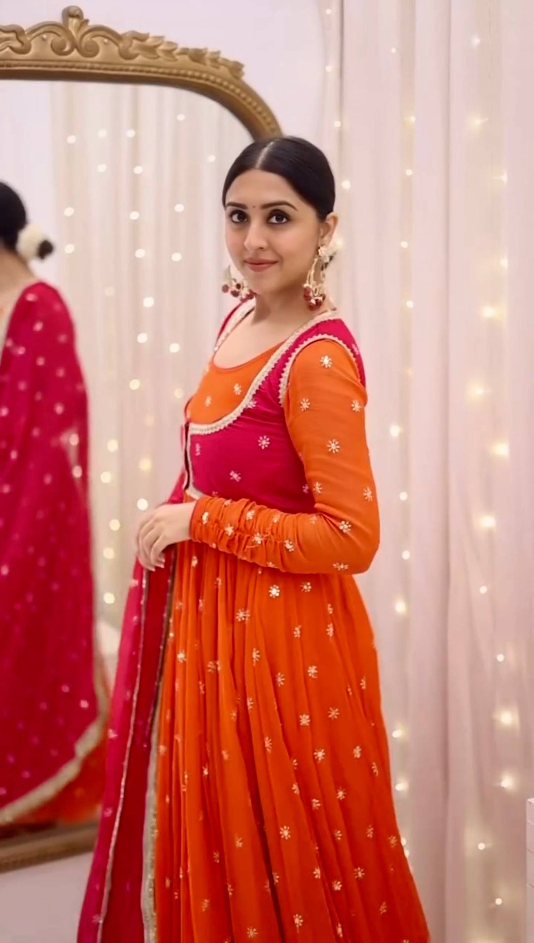 New Designer 4-Piece Party Wear Collection | Faux Georgette Anarkali Gown with Koti, Dupatta & Pant