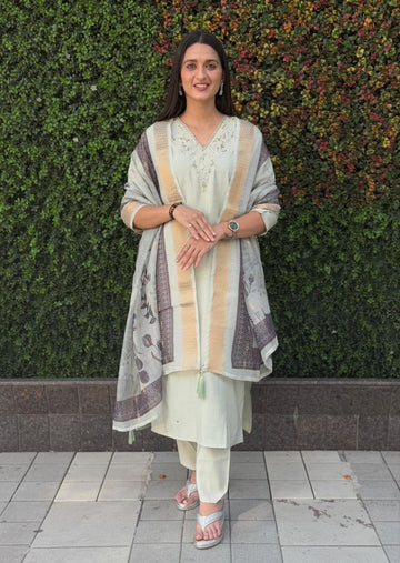 New Designers Kurti Pent Dupatta Set