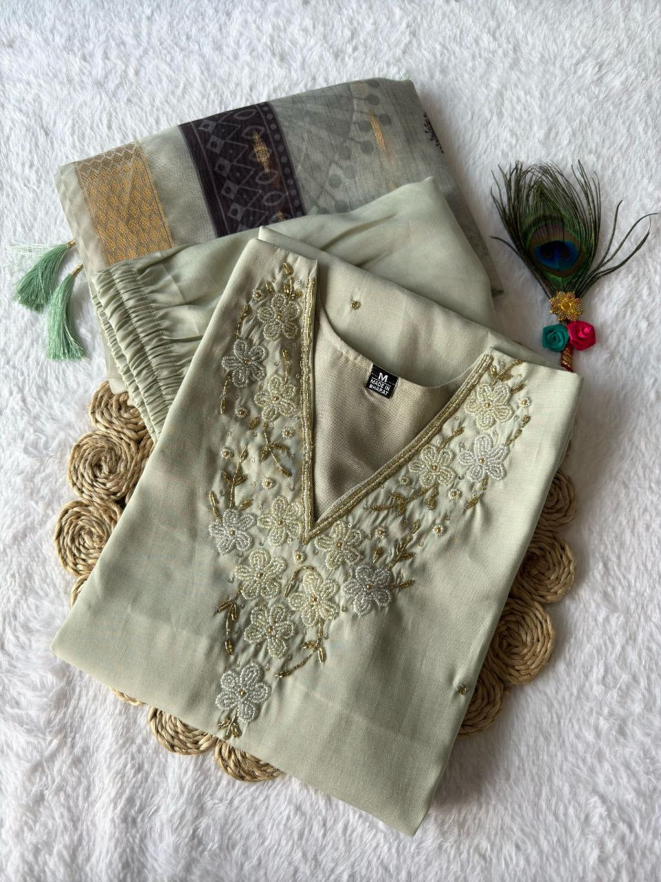 New Designers Kurti Pent Dupatta Set
