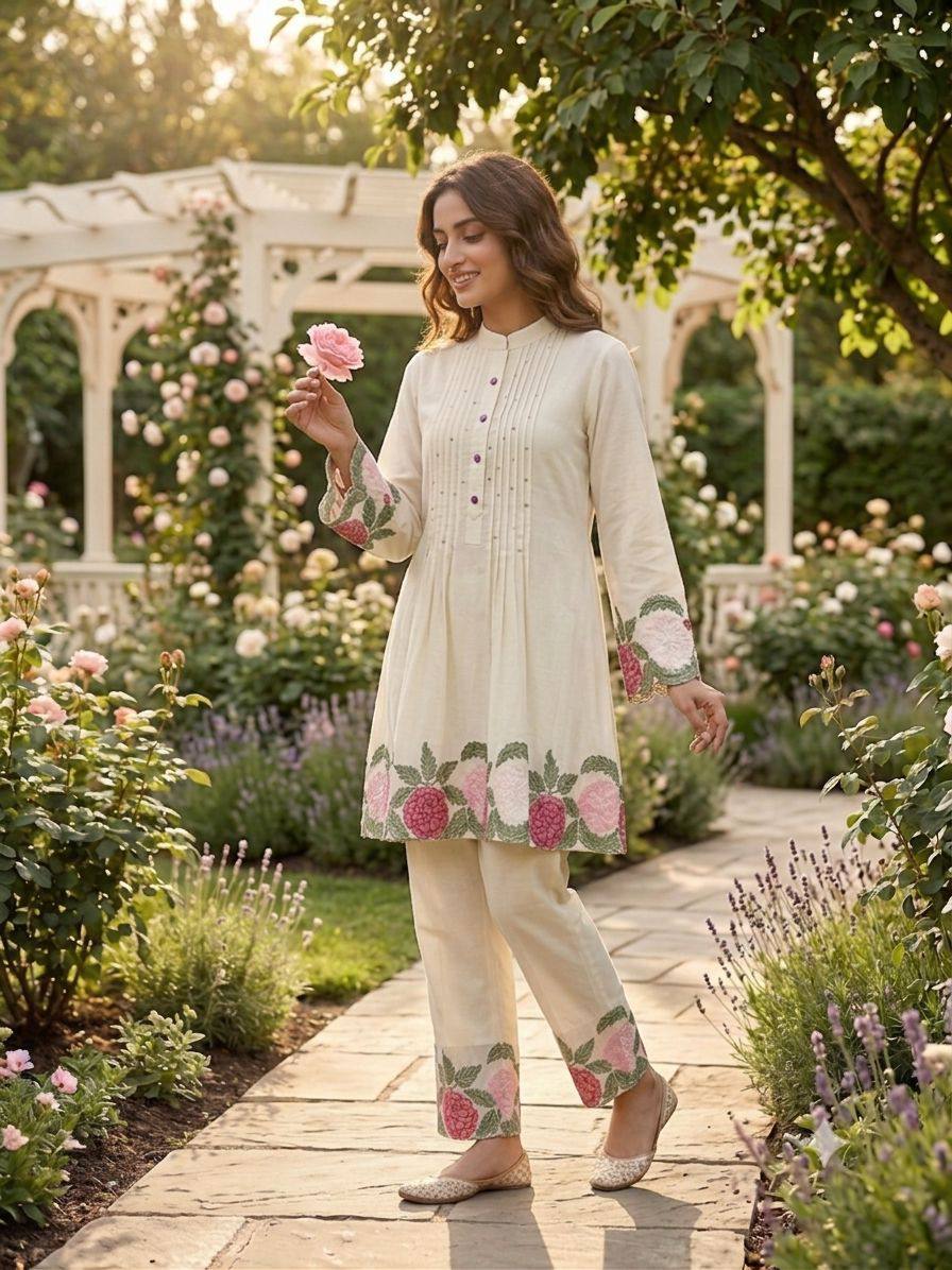 Luxe Embroidered Co-Ord Set