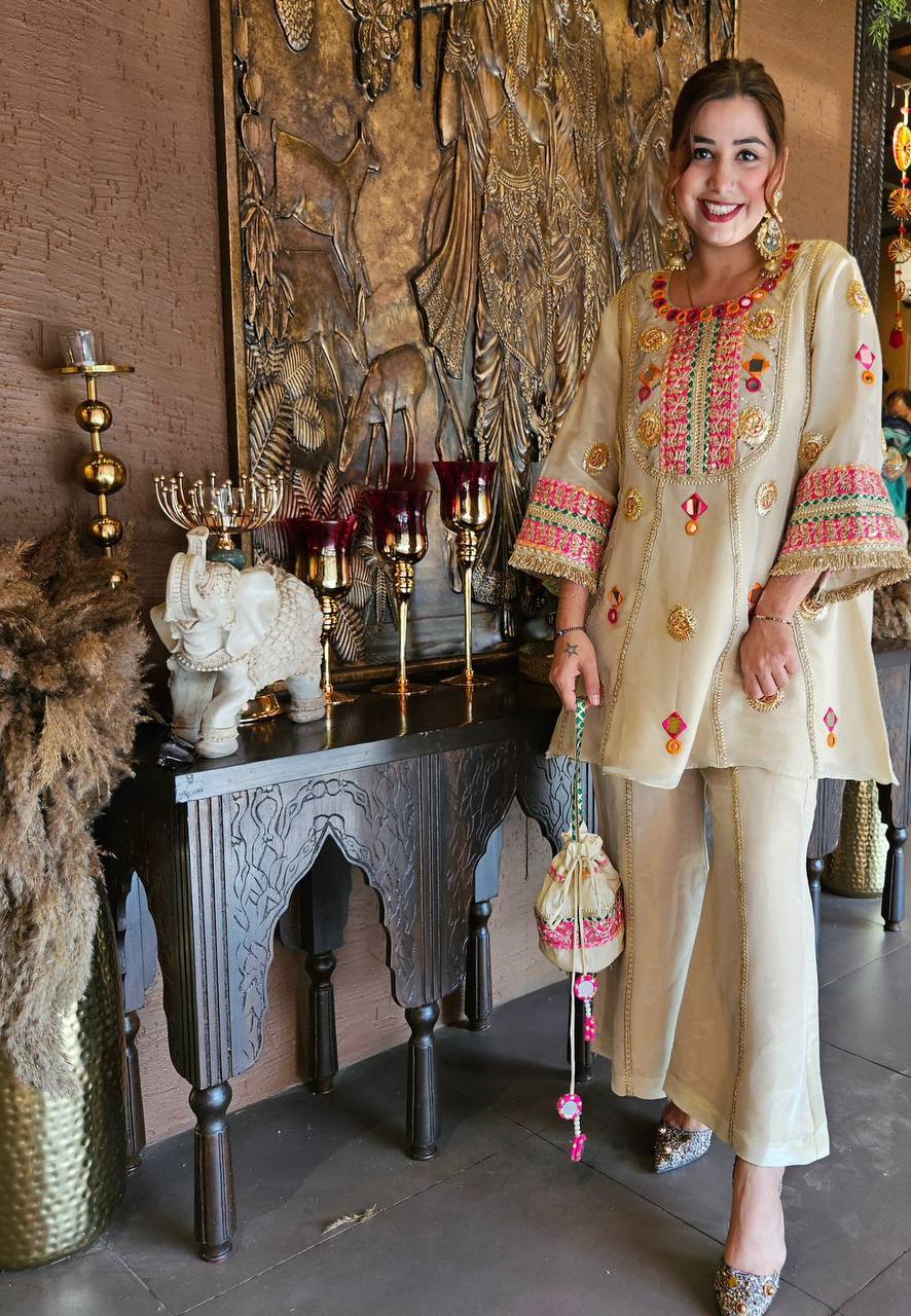Mirror Work Embroidered Co-Ord Set