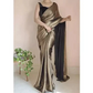 Most stylish Shimmer Satin Saree for party weddding