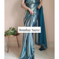 Most stylish Shimmer Satin Saree for party weddding