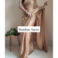 Most stylish Shimmer Satin Saree for party weddding