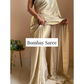 Most stylish Shimmer Satin Saree for party weddding