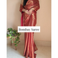 Most stylish Shimmer Satin Saree for party weddding