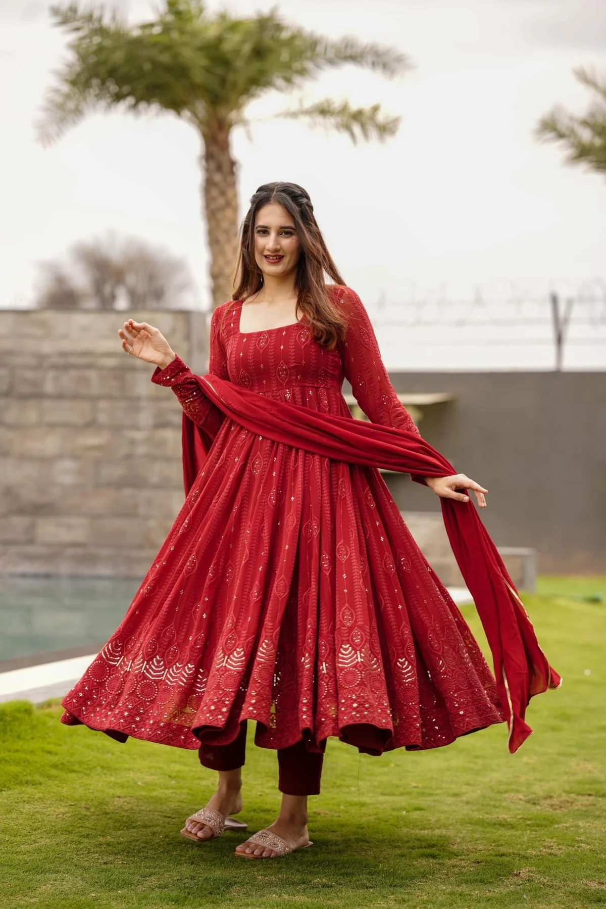 Black Embroidered Suit Set | Ready-to-Wear Kurta, Pant & Dupatta | Party & Wedding