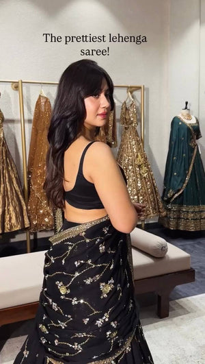 Wedding Wear Lehenga Saree