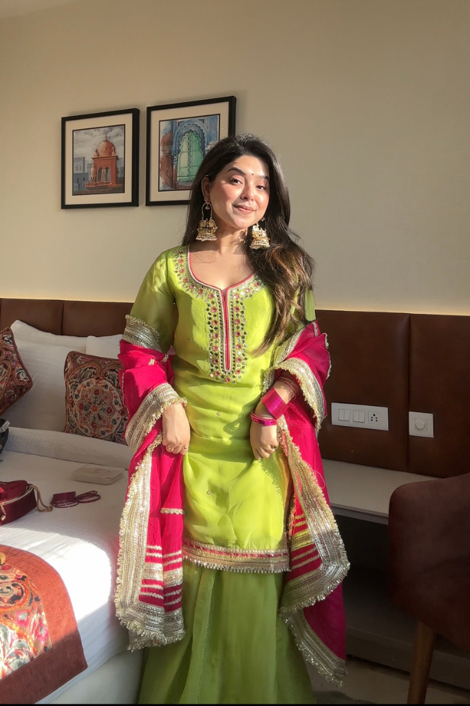 Perot Bloom Sharara Suit Set