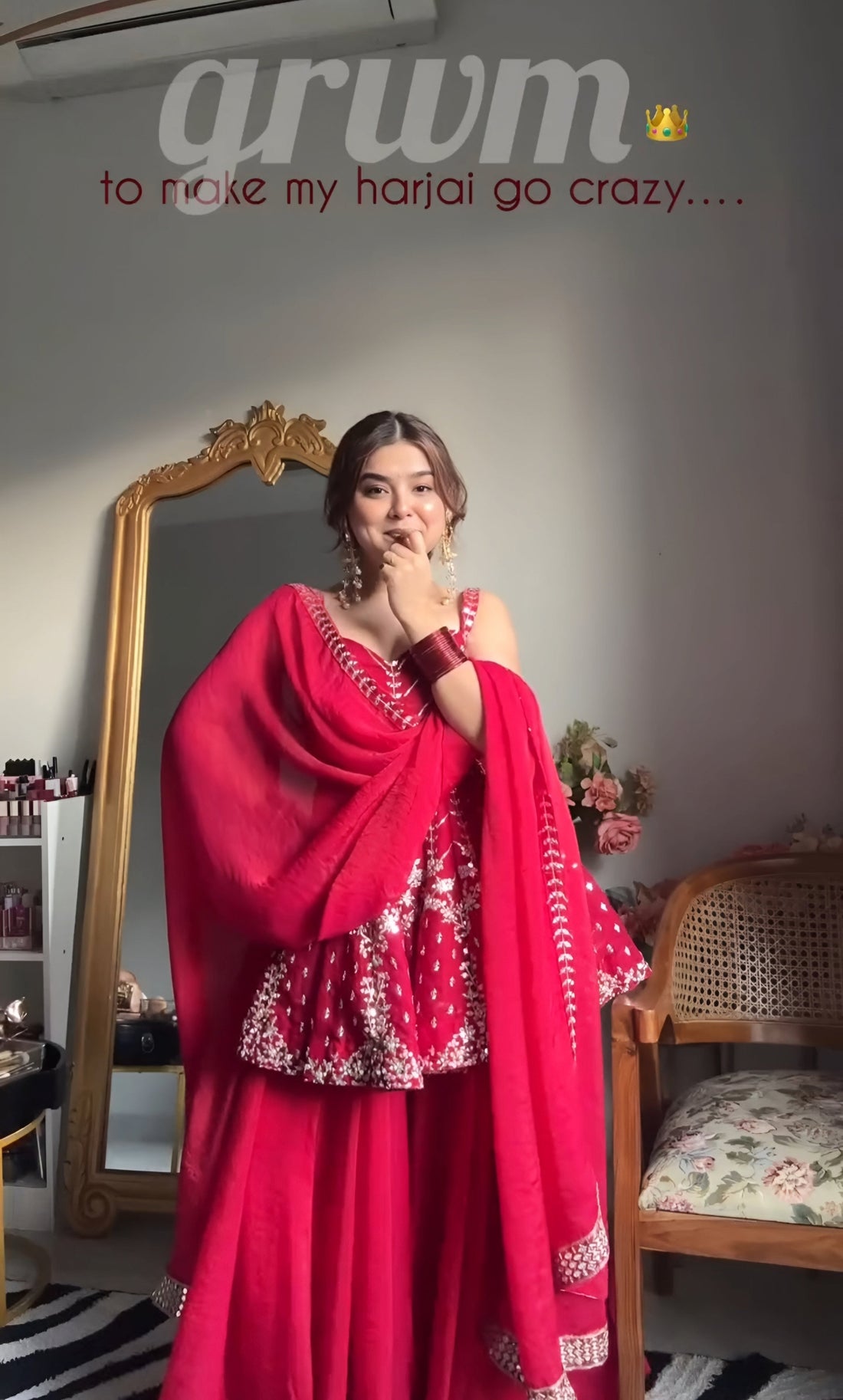 Premium Pink Slit Sharara Suit Set with Heavy Sequins & Zari Embroidery