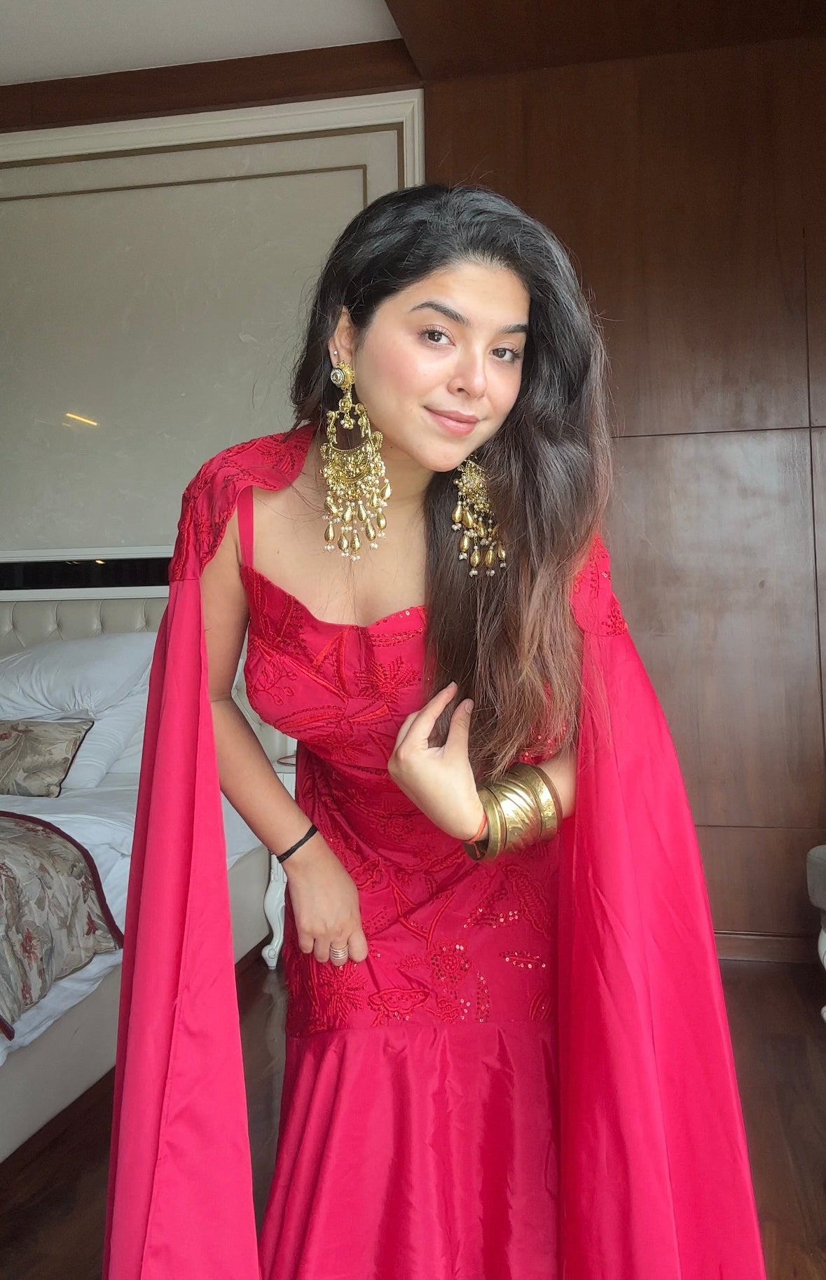 DESIGNER RUFFLED LAYERED LEHENGA