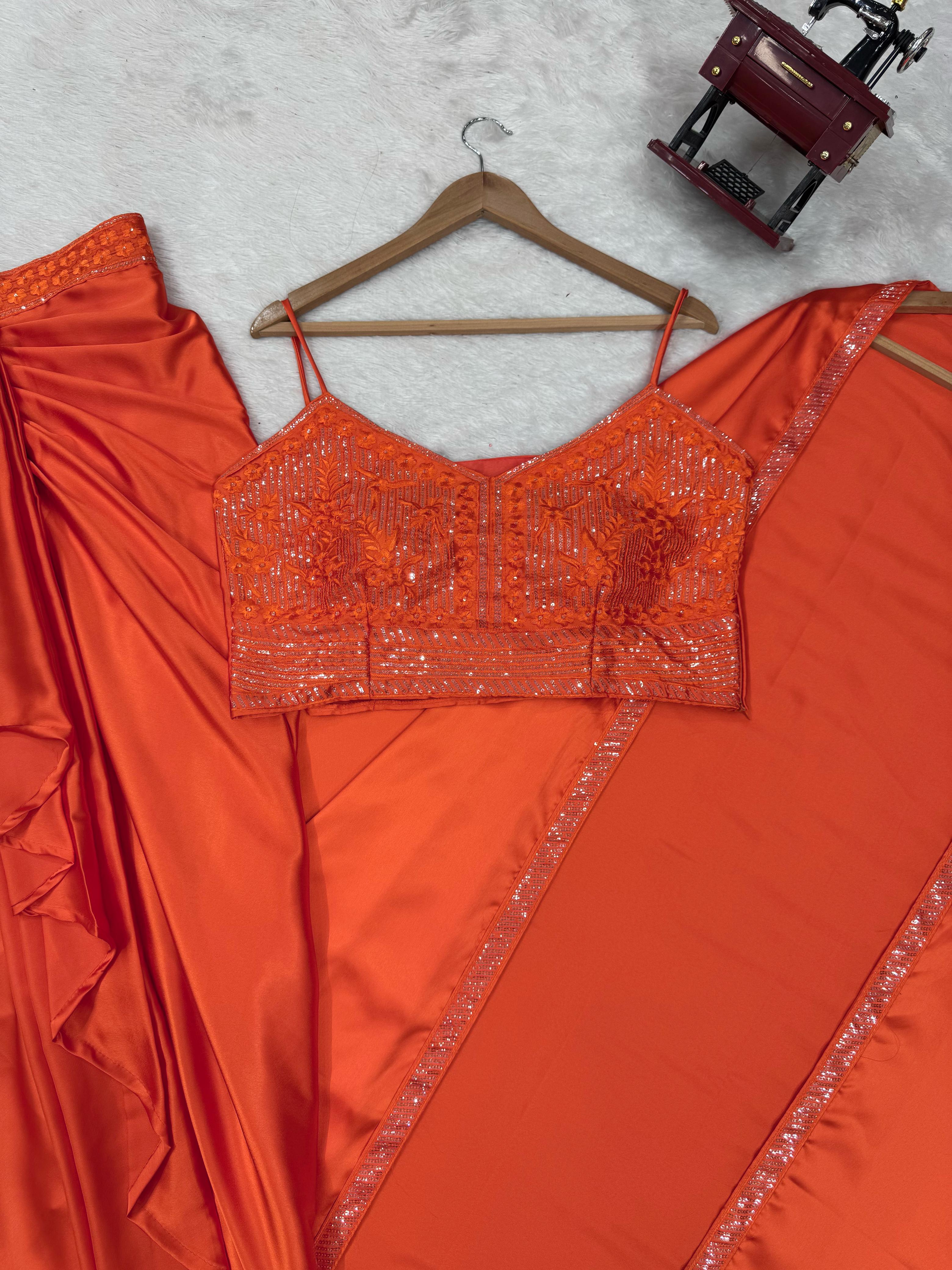 Close-up of dhoti pant fabric with soft micro inner lining