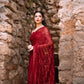 Red Kohinoor Saree