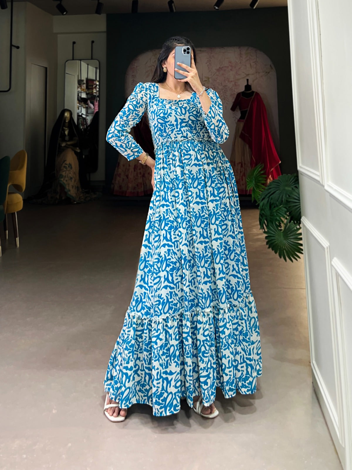 Blooming Dreams Tiered Celebration Gown