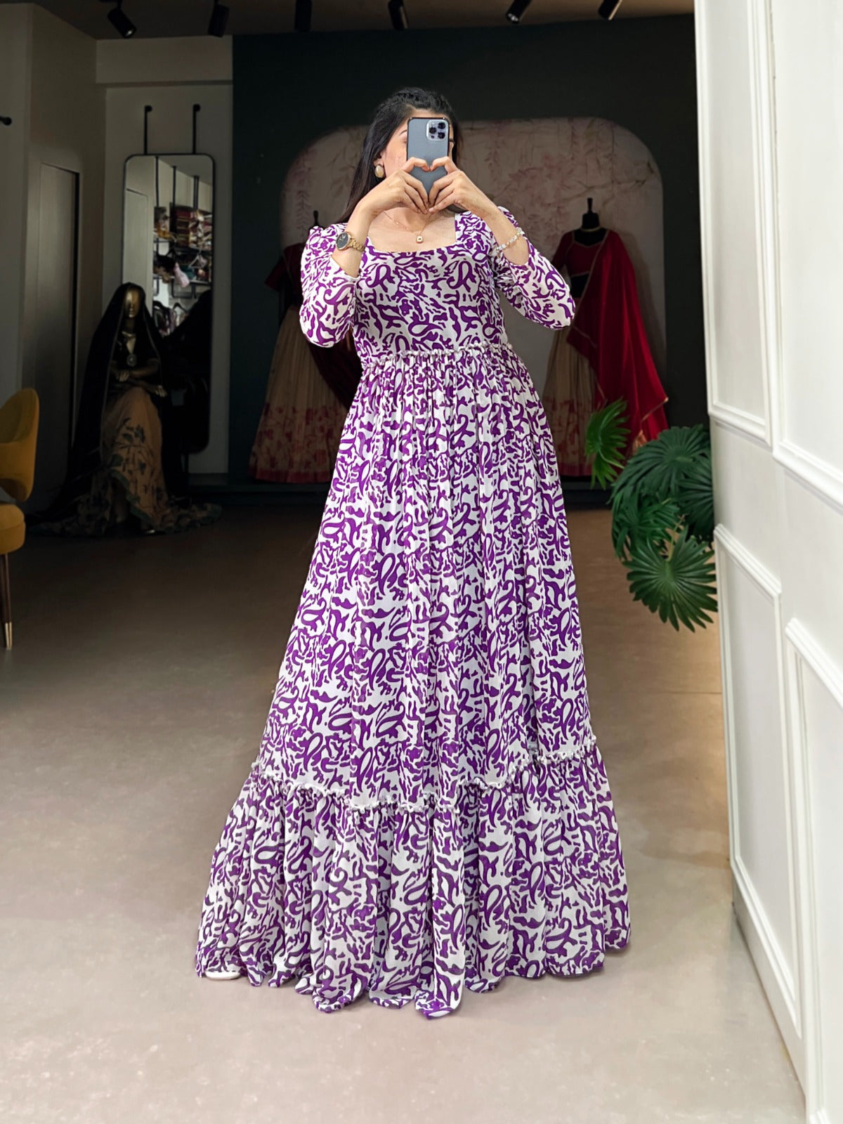Blooming Dreams Tiered Celebration Gown