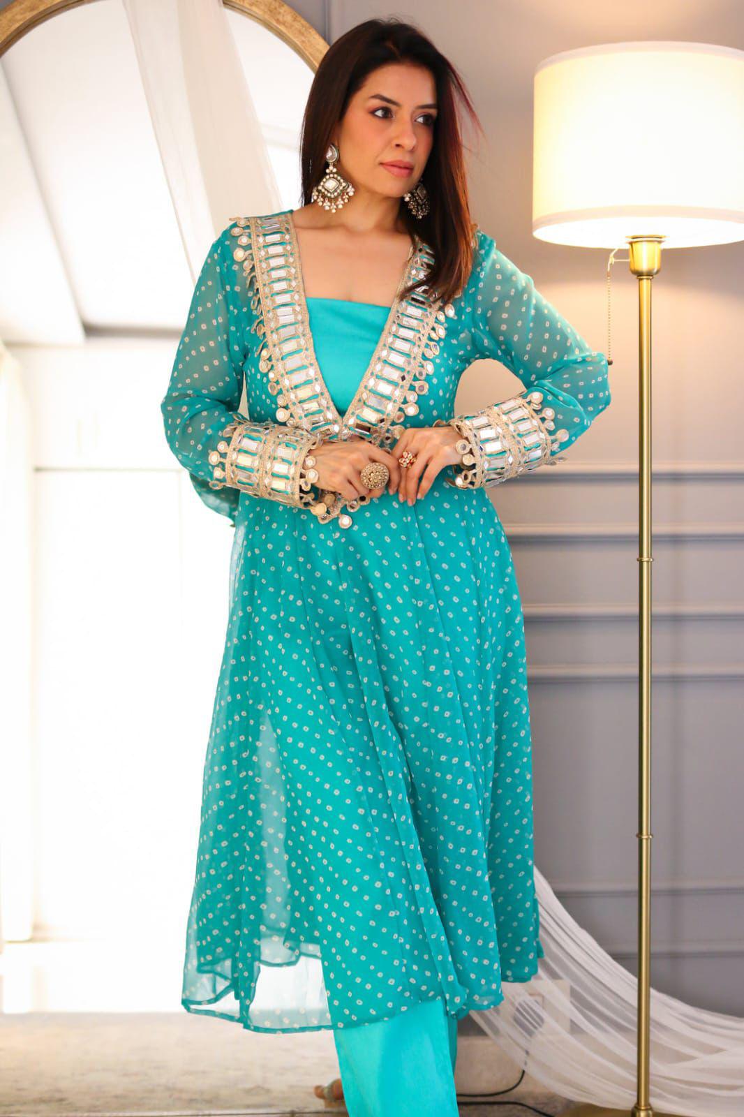 Festive ethnic wear for haldi and mehndi functions
