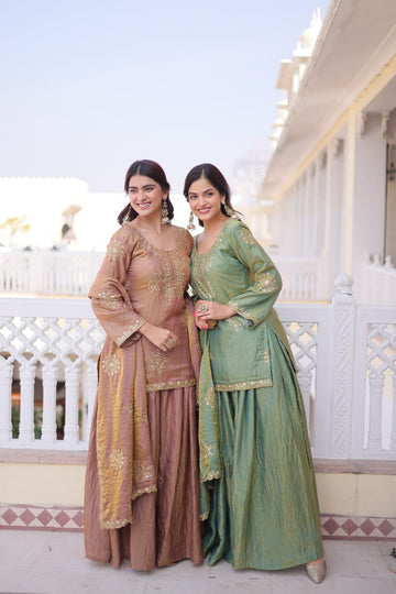 Fendi Crush Zari Spark Sharara Set