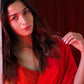 Alia Bhatt premium georgette Red Saree