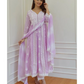 CHIKANKARI REYON COTTON KURTA SET WITH DYE DUPATTA