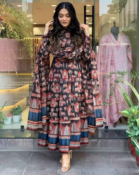 ANARKALI HEAVY PURE COTTON SUIT SET
