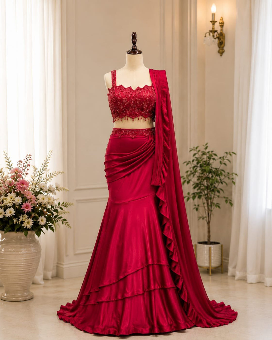Regal Mastaani Lehenga Saree Draped Set