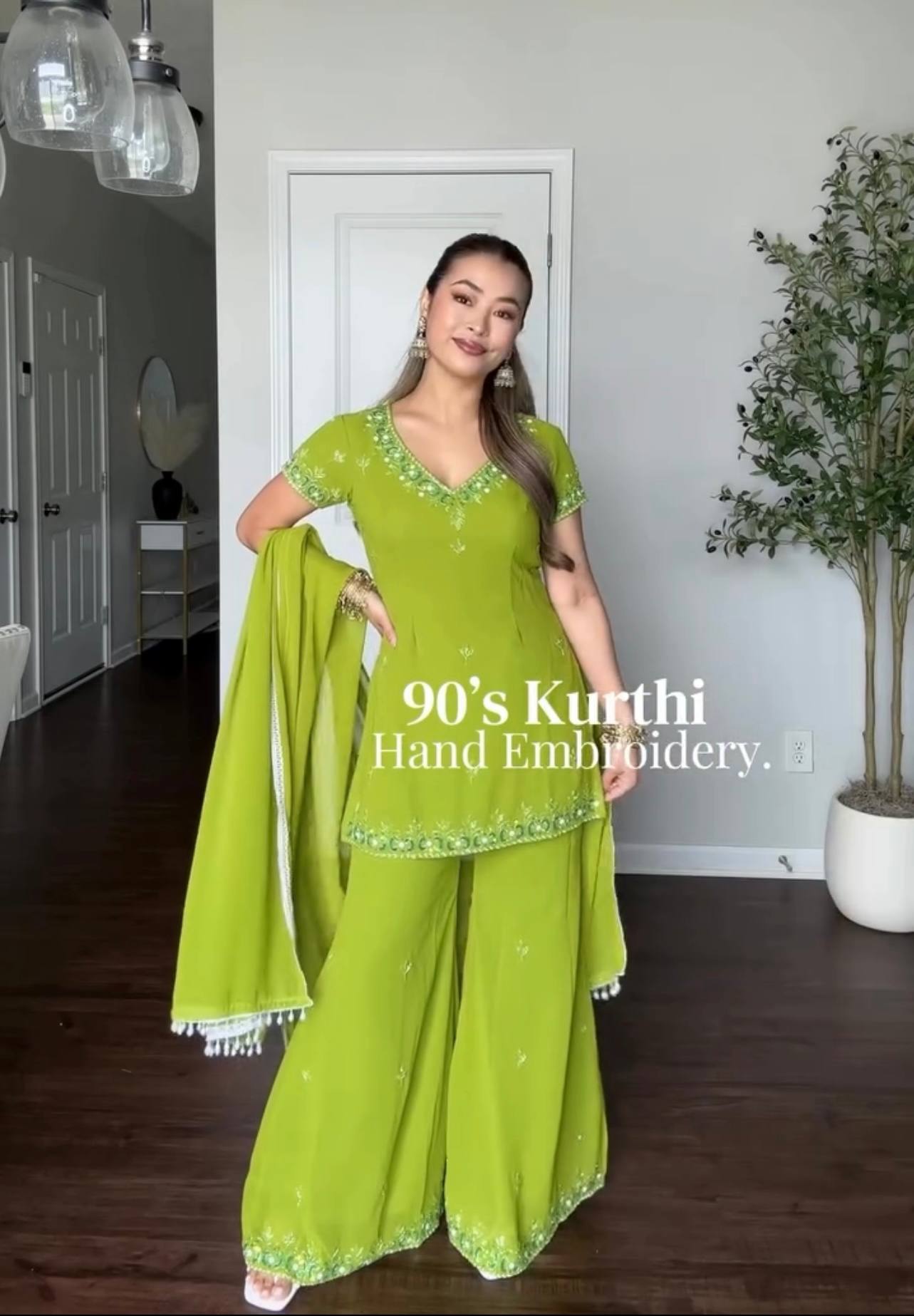 Aafreen Embroidered Kurti Ensemble