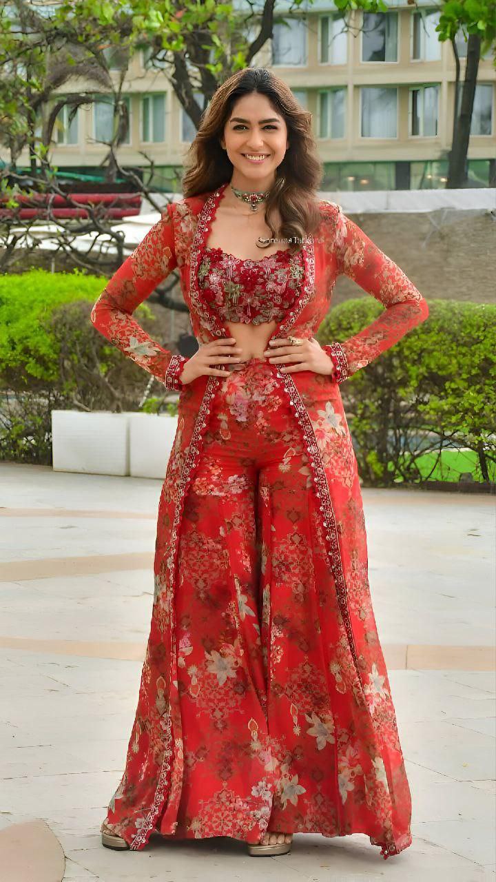 Latest Designer Koti Dress Set – Premium Georgette with Embroidery Sequins Work, Blouse & Plazzo
