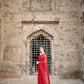 Red Kohinoor Saree