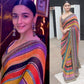 Alia Bhatt Bollywood Saree in Multi Color Digital Print With Georgette