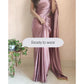 1-MIN READY TO WEAR SAREE IN ROSE GOLD PREMIUM SATIN SILK