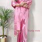 1-MIN READY TO WEAR SAREE IN DUSTY ROSE PREMIUM SATIN SILK