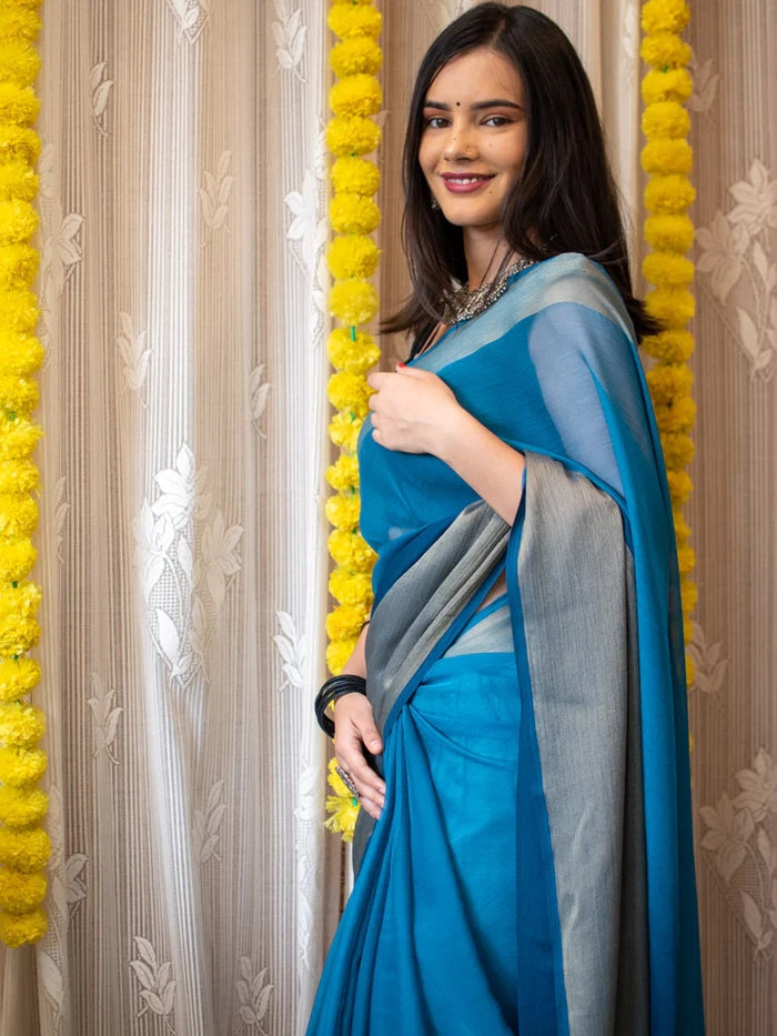 Bollywood Ready To Wear Saree, 1 Min Ready-To-Wear Saree